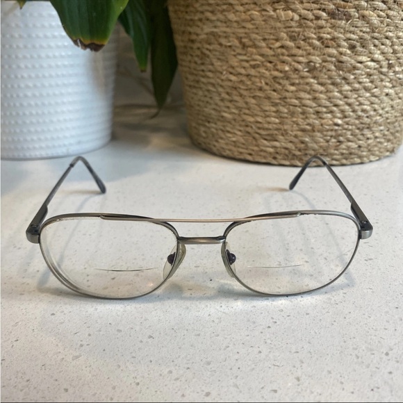 Vintage L’Amy Portico F Aviator Eyeglasses Frames Only - 140mm E051 F621 France - Picture 2 of 8